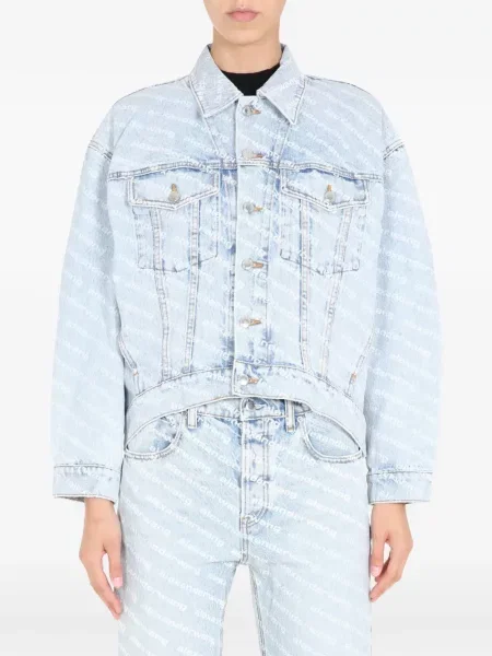 Geacă de blugi Alexander Wang cu imagine albastru