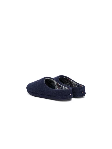 Papuče Tommy Hilfiger Felt House Shoe Tamnoplava