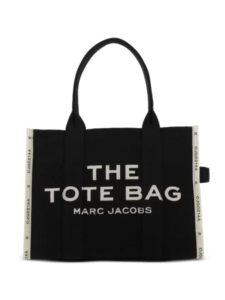 Geantă de mână Marc Jacobs din jacard negru