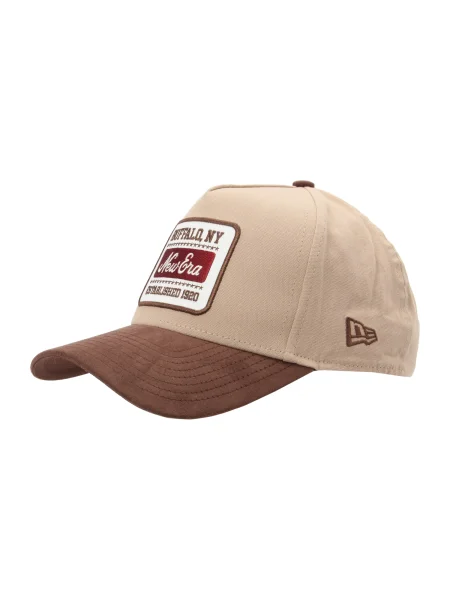 NEW ERA Șapcă bej / maro / sângeriu alb