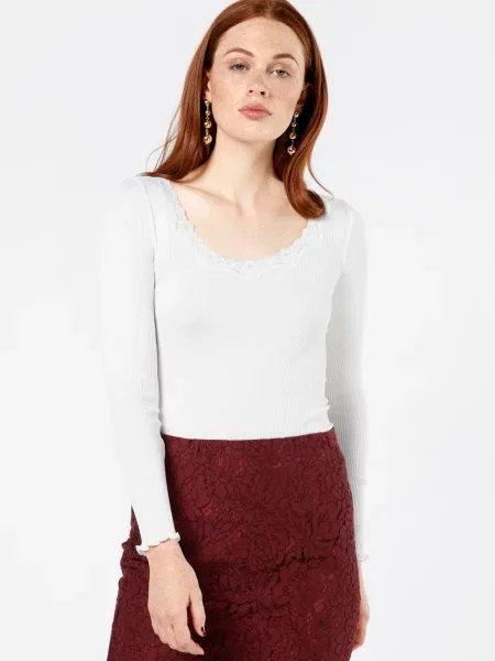 Rosemunde Tricou alb