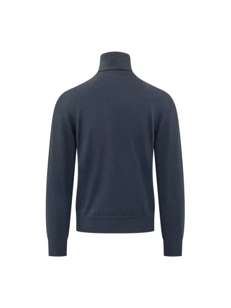 Sweter z golfem Drole De Monsieur niebieski