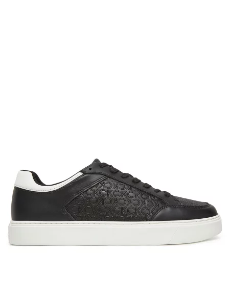 Superge Calvin Klein Clean Cup Low Laceup Mono črna