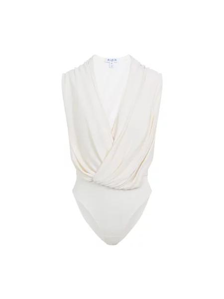 Koszulka Alaïa z kapturem beżowa