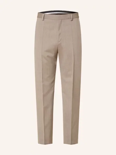Hugo Oblekové Kalhoty Teagan Modern Fit beige overflow béžové