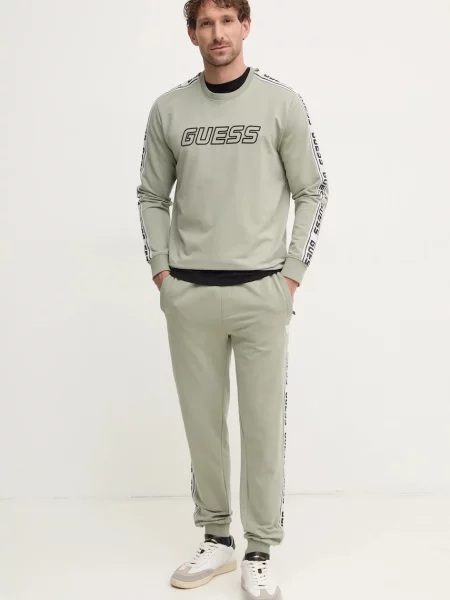 Спортивні штани Guess з принтом зелений