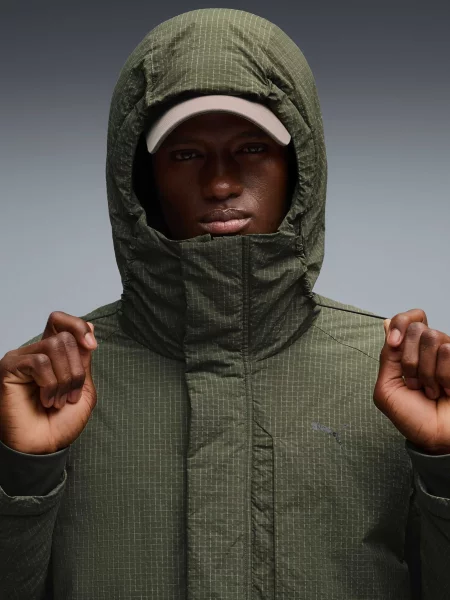 Пуховик Puma зеленый