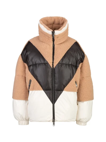 ITALIA Geacă de iarnă Giada bej / negru alb