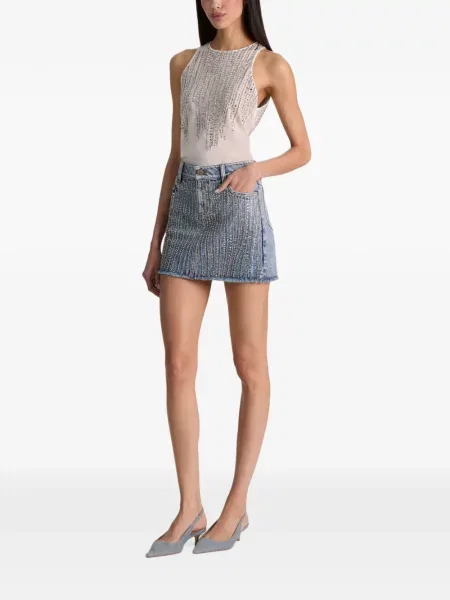Fusta mini Alice + Olivia albastru