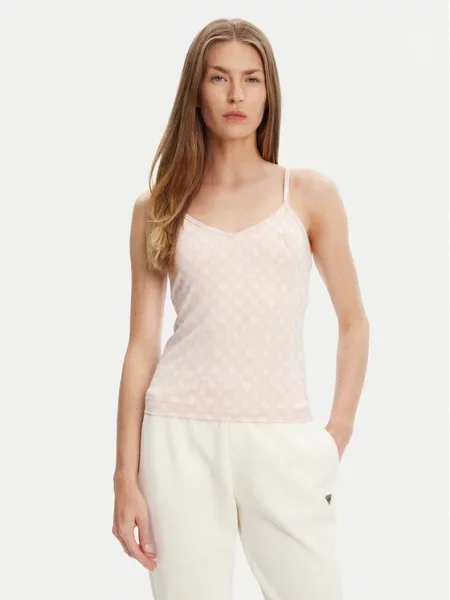 Guess Top Slim Fit roza