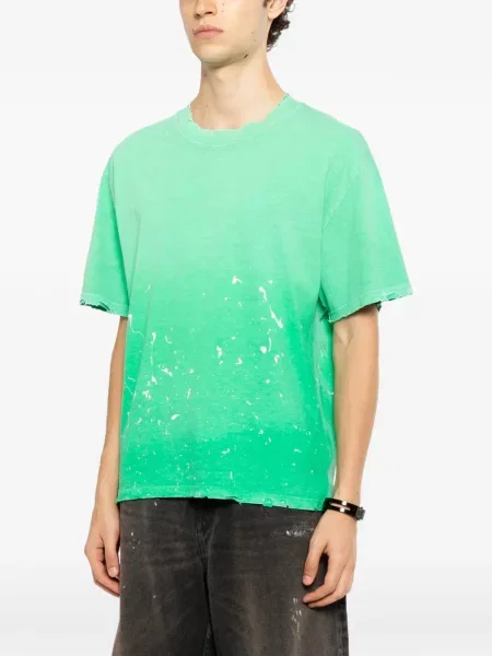 Tricou Pale Cloud cu imagine verde