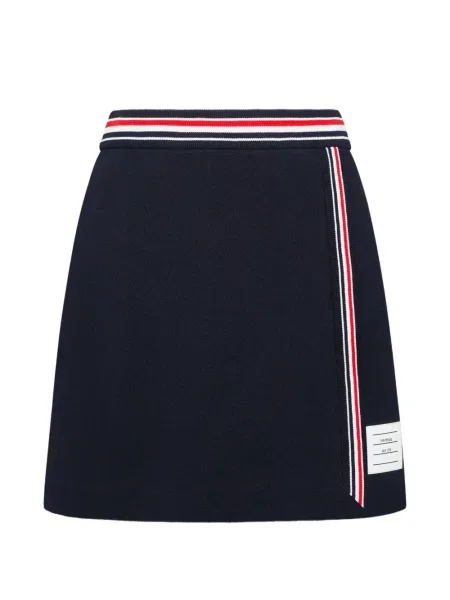 Fusta mini Thom Browne cu dungi plic albastru