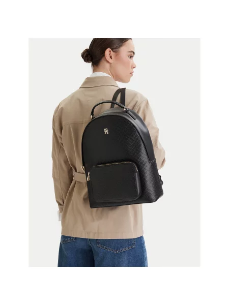 Tommy Hilfiger Раница Th Daily Backpack Mono черен