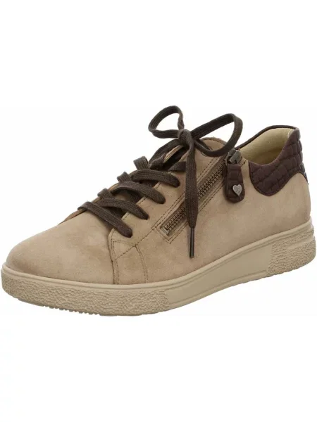 Sneakersy Hartjes skórzane brązowe