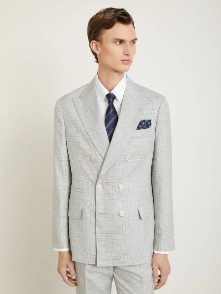 Brunello Cucinelli Oblek Abito Regular Fit světle šedá