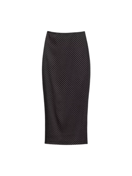 Spódnica midi Aniye By w grochy do kolan czarna