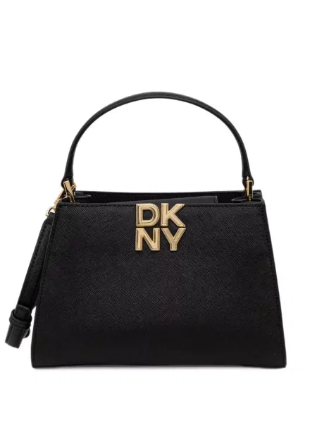 Geantă shopper Dkny cu autograf negru
