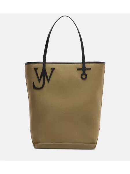 Geanta de piele Jw Anderson din piele verde