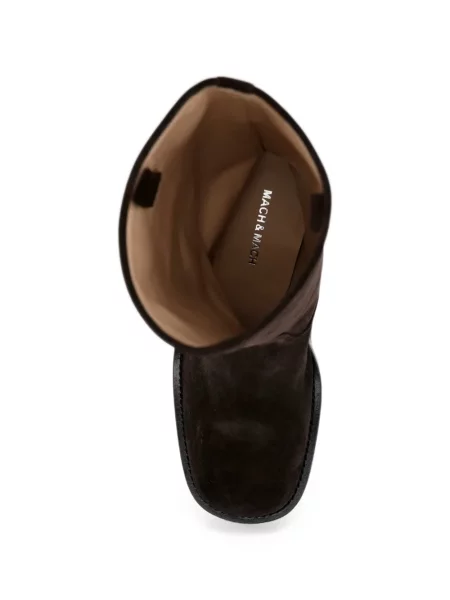 Cizme Mach & Mach din piele de căprioară maro