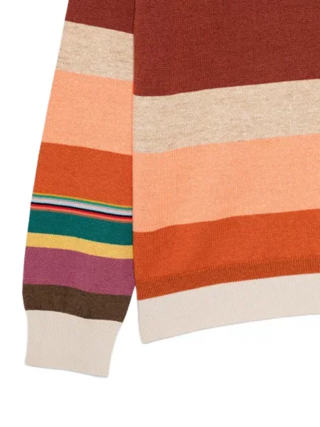 Pulover Paul Smith cu decolteu rotund maro