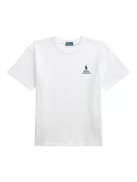 Koszulka Polo Ralph Lauren w paski garniturowa płócienna niebieska