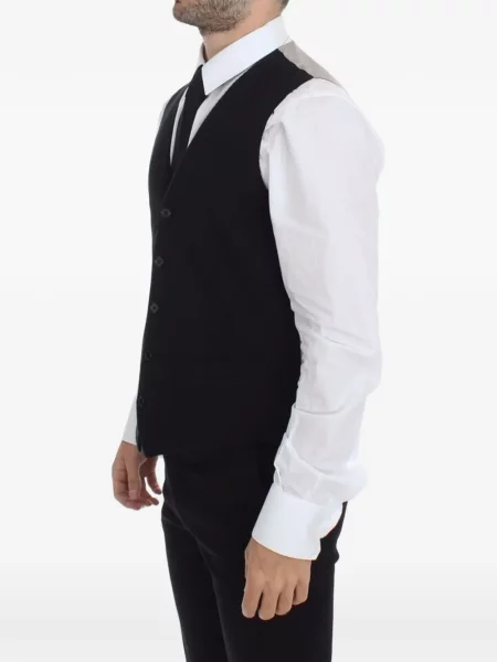 Vestă Dolce & Gabbana cu decolteu în V negru