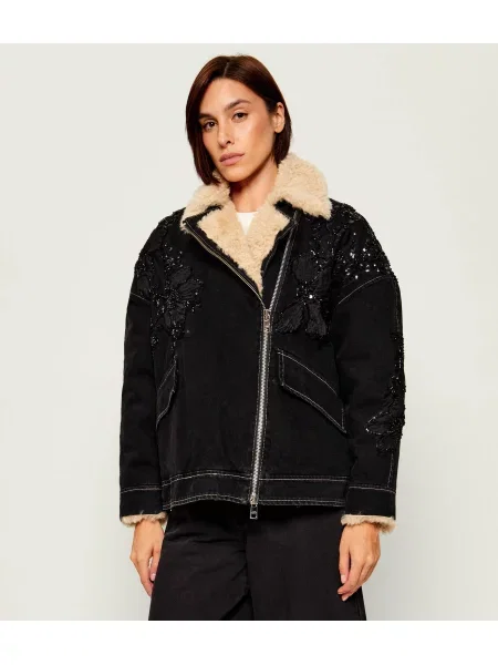 Liu Jo De blugi geacă | shearling negru
