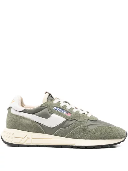 Sneakerși Autry din piele de căprioară verde