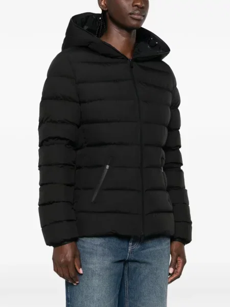 Geacă Moncler cu glugă negru