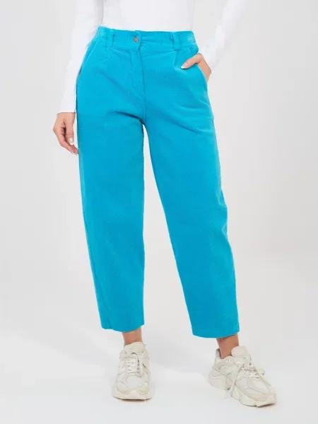 Pantaloni Rue Paris turcoaz