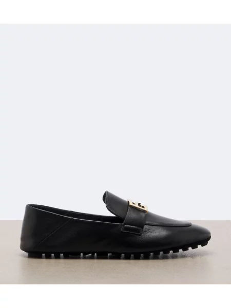 Pantofi loafer Fendi din piele negru