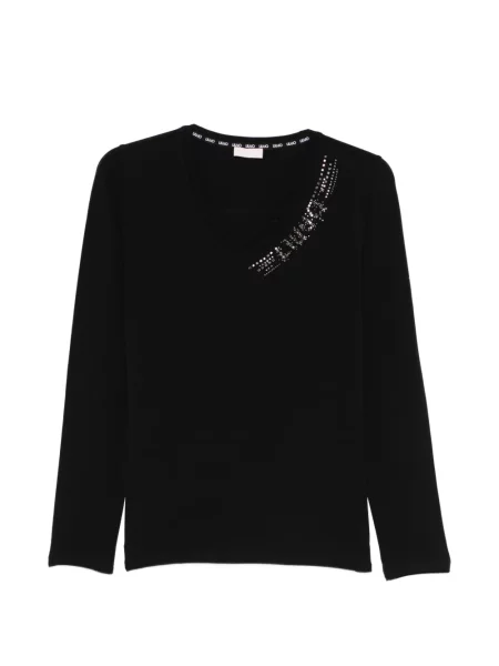 Tricou cu decolteu în v Liu Jo cu decolteu în V negru