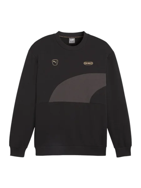 PUMA Športna majica temno siva črna