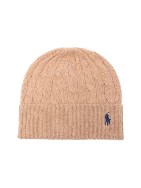 Czapka Ralph Lauren brązowa