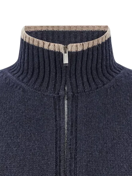 Cardigan Paul & Shark din cașmir albastru
