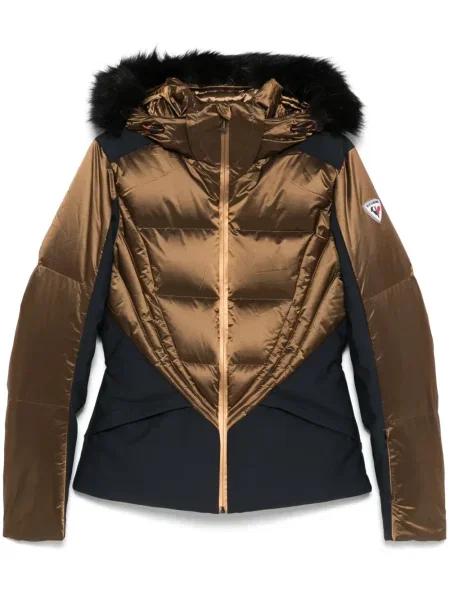 Jeździć na nartach kurtka narciarska Rossignol brązowa