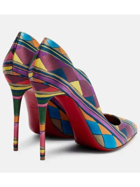 Pantofi cu toc Christian Louboutin din satin