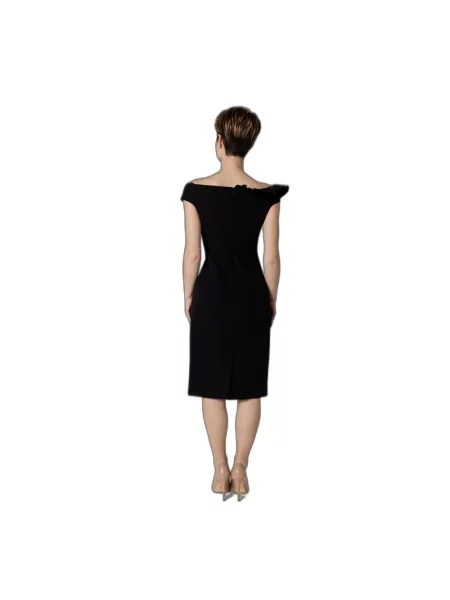 Osłona sukienka midi Sandro Ferrone do kolan czarna