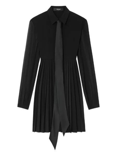 Rochie mini Versace plisată de costum negru