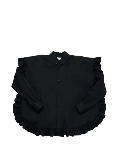 Cămașă Noir Kei Ninomiya cu volane negru