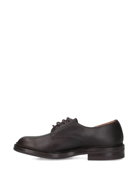 Pantofi derby Tricker's cu șireturi din dantelă maro