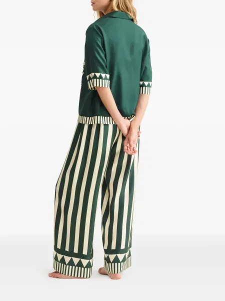 Cămașă Eres cu model floral cu imagine verde