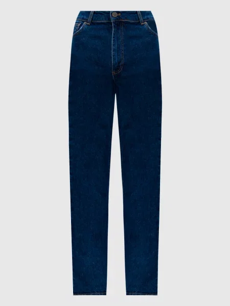 Джинси слім з патчем логотипа Twinset сині