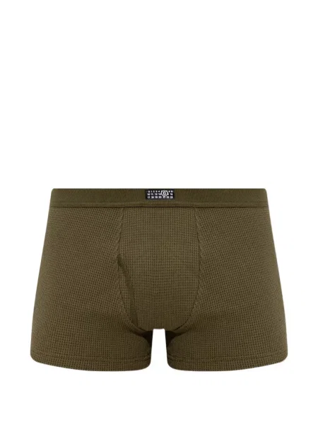 Boxeri Mm6 Maison Margiela tricotate cu autograf verde