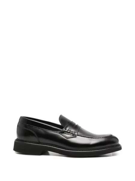 Pantofi loafer Canali din piele negru