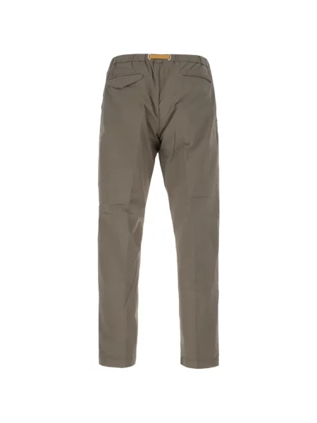 Cu centură pantaloni chino White Sand alb