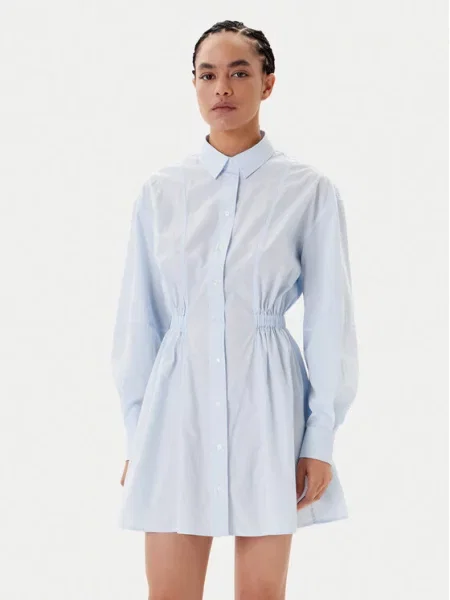 Srajčna obleka Tommy Jeans modra