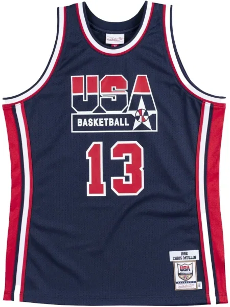 Košile Mitchell & Ness jersey modrá