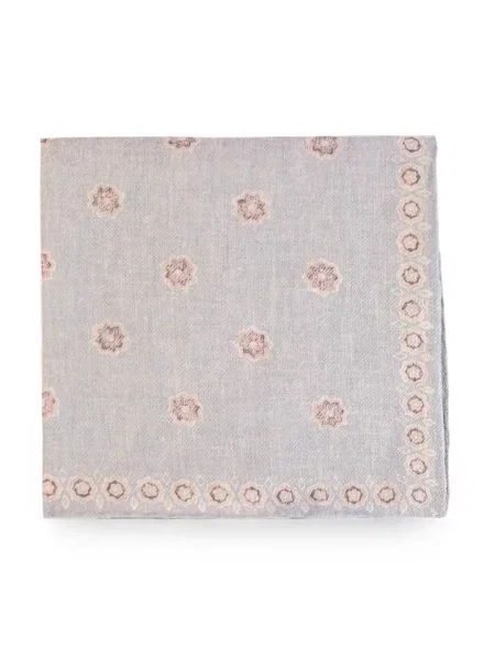 Fular Eleventy cu model floral gri