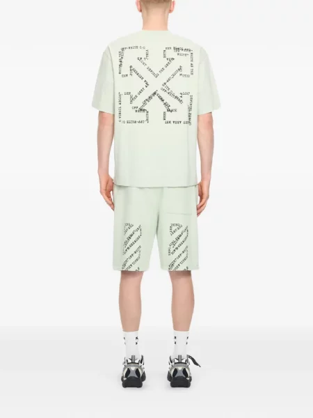 Tricou Off-white cu decolteu rotund alb